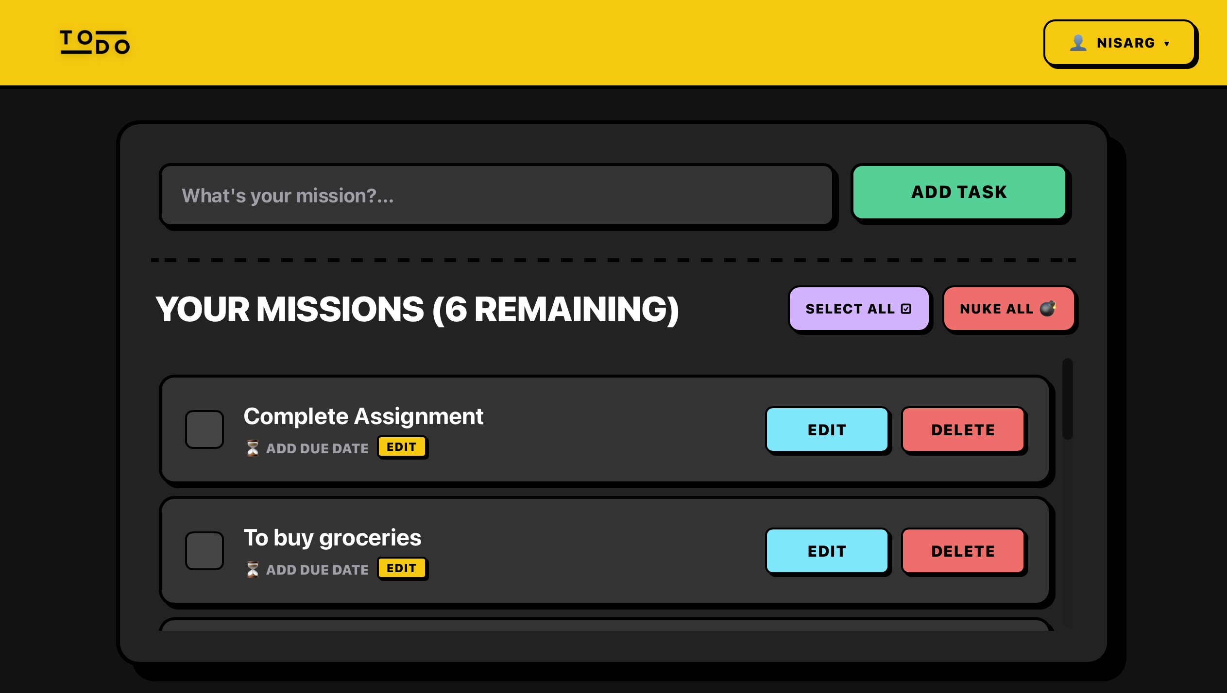 MyTodo - Same Masks Same Tasks Preview Screenshot