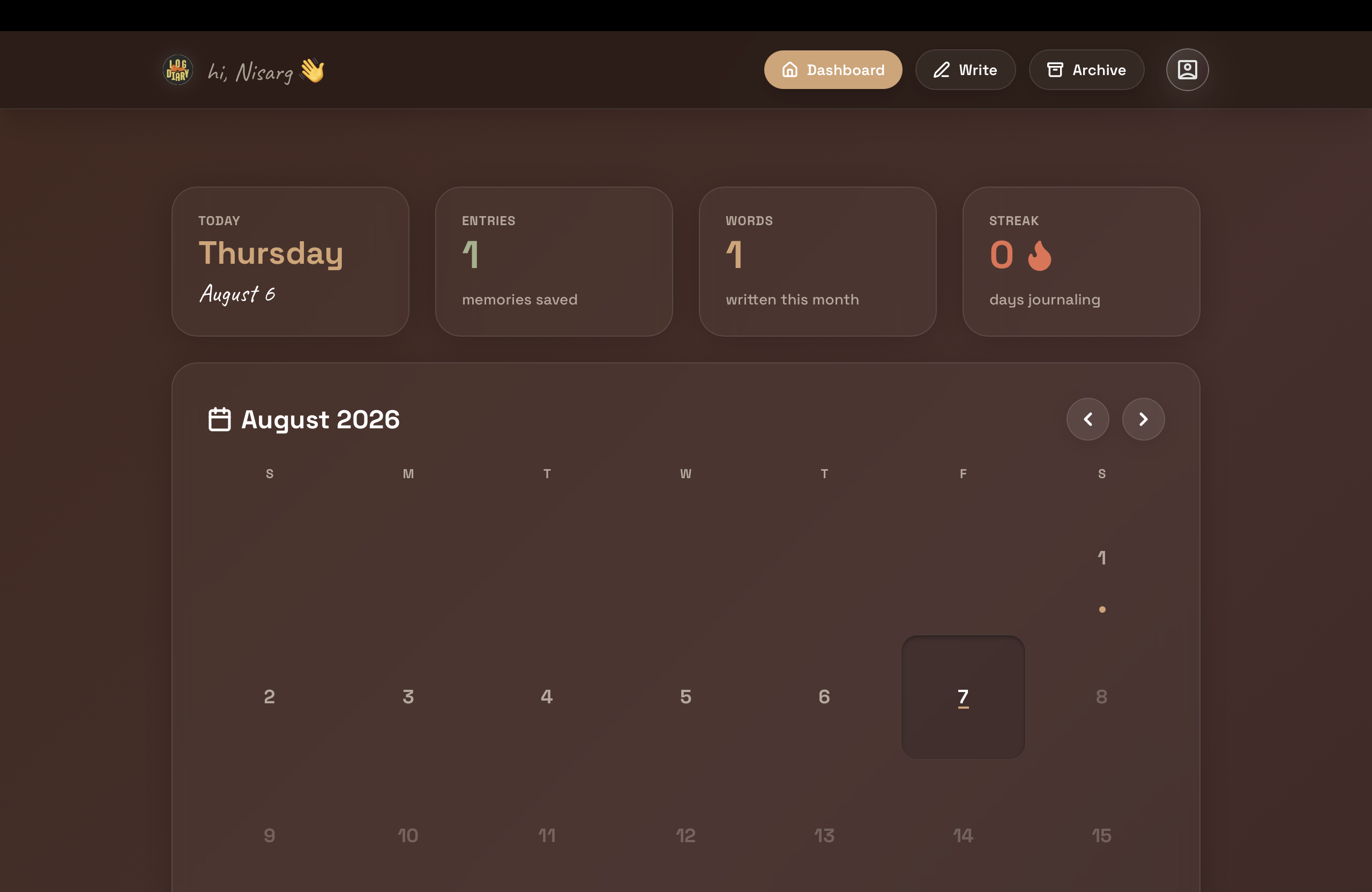 LogDiary - Your Cozy Corner of the Internet Preview Screenshot